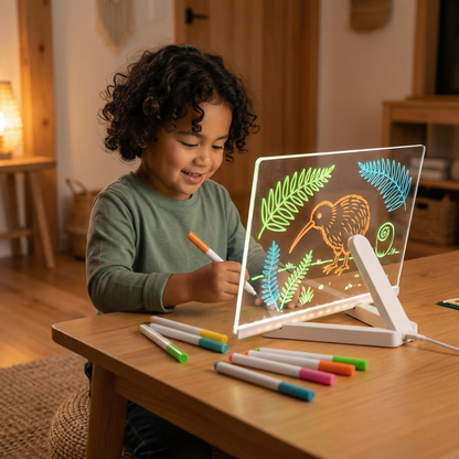 Glowing LED Drawing Board for Children