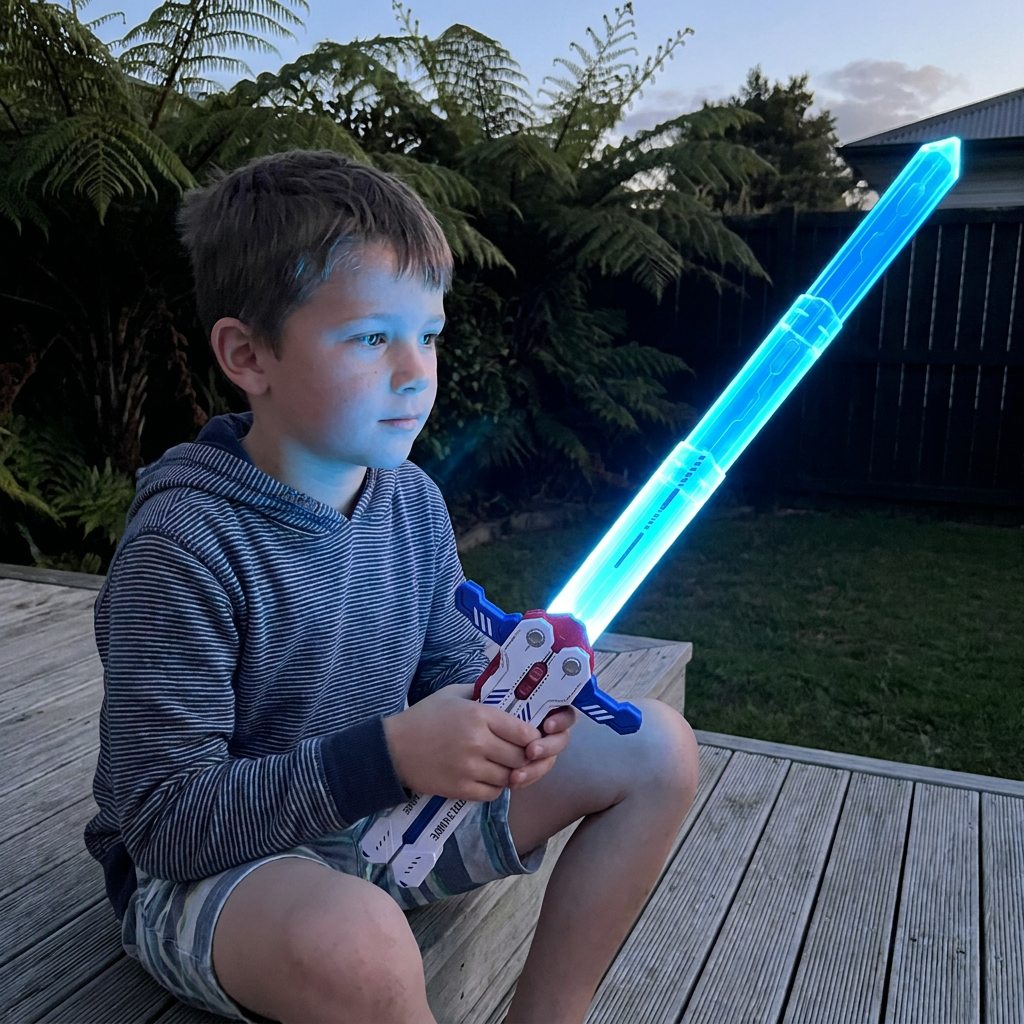 Glowing Telescopic Butterfly Sword Toy